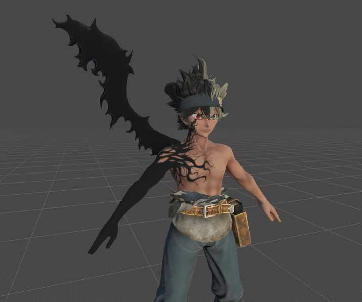 Jump Force - Demon Asta 69K poly (visemes and eye tracking) Screenshot