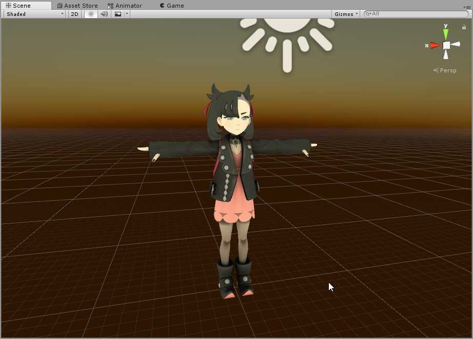 Pokemon Sw/Sh - Marnie (eye tracking, visemes Screenshot