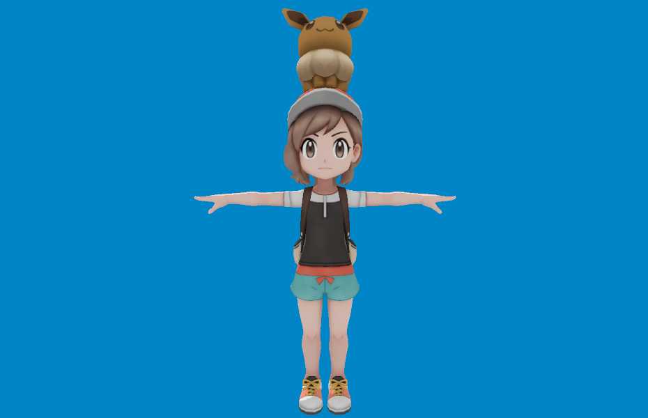 Elaine from Pokmon Let's Go Eevee/Pikachu Screenshot