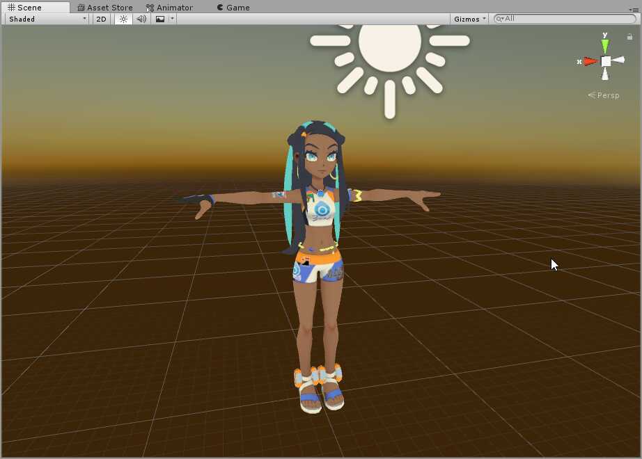 Pokémon Sw/Sh - Nessa (eye tracking, visemes) Screenshot