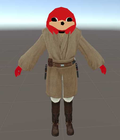 Jedi Knuckles (Lip Sync, Blinking, Lightsaber, Cubed Shaders) Screenshot