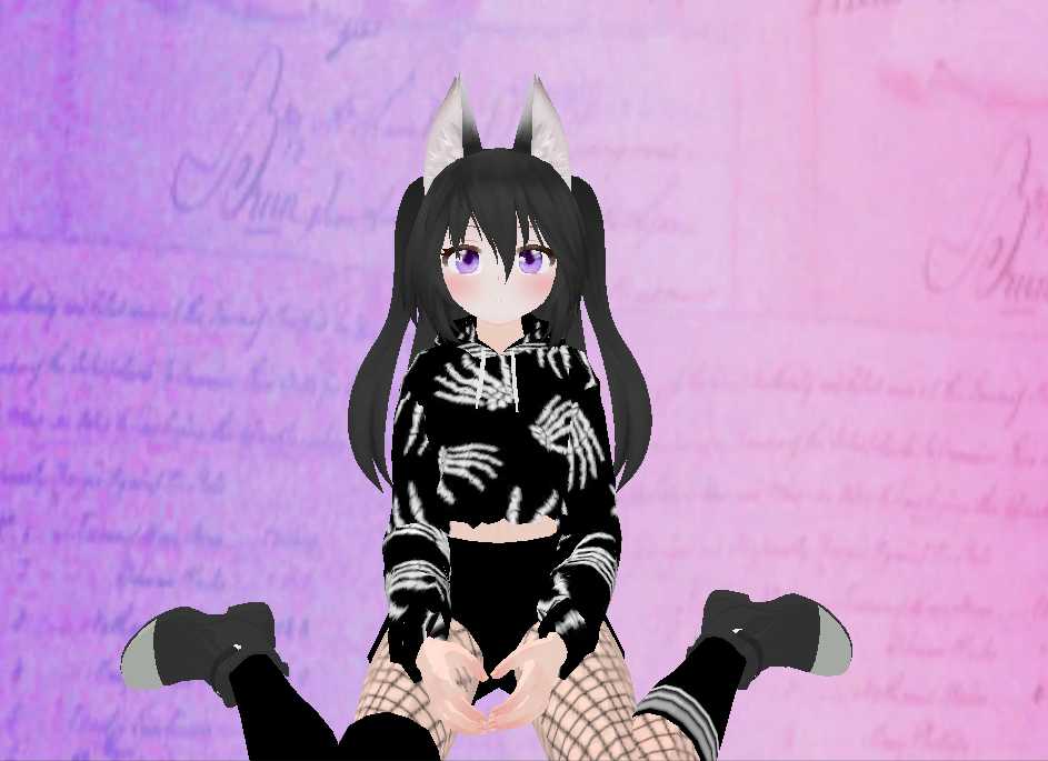 Edgy Ukon! (Dynamic Bones, Lip Sync, Eye Tracking, Gestures) Screenshot