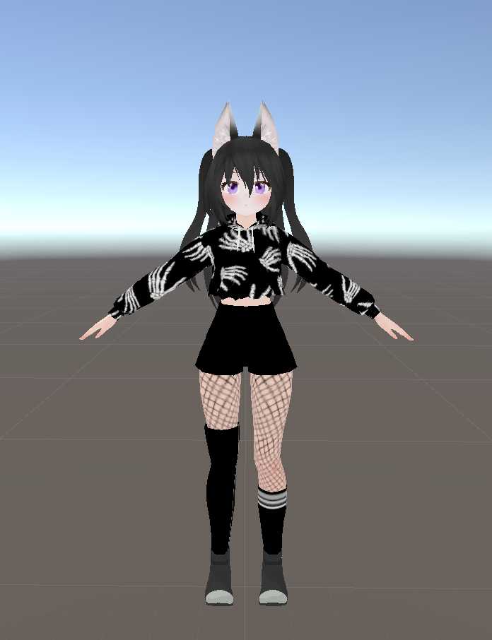 Edgy Ukon! (Dynamic Bones, Lip Sync, Eye Tracking, Gestures) Screenshot