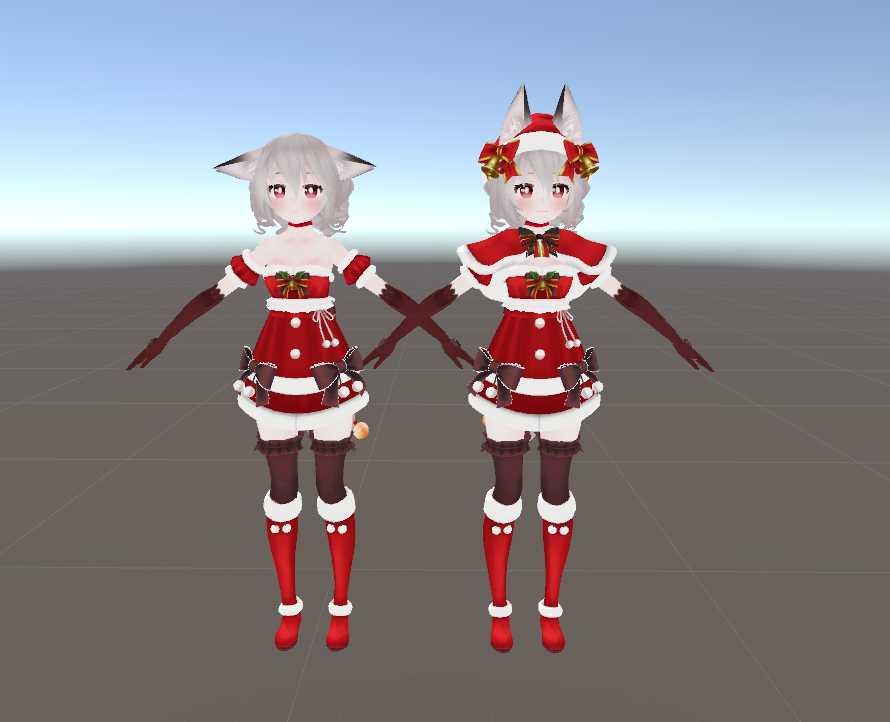 Christmas Ukons (Dynamic Bones, Gestures, Eye Tracking, TailWag) Screenshot
