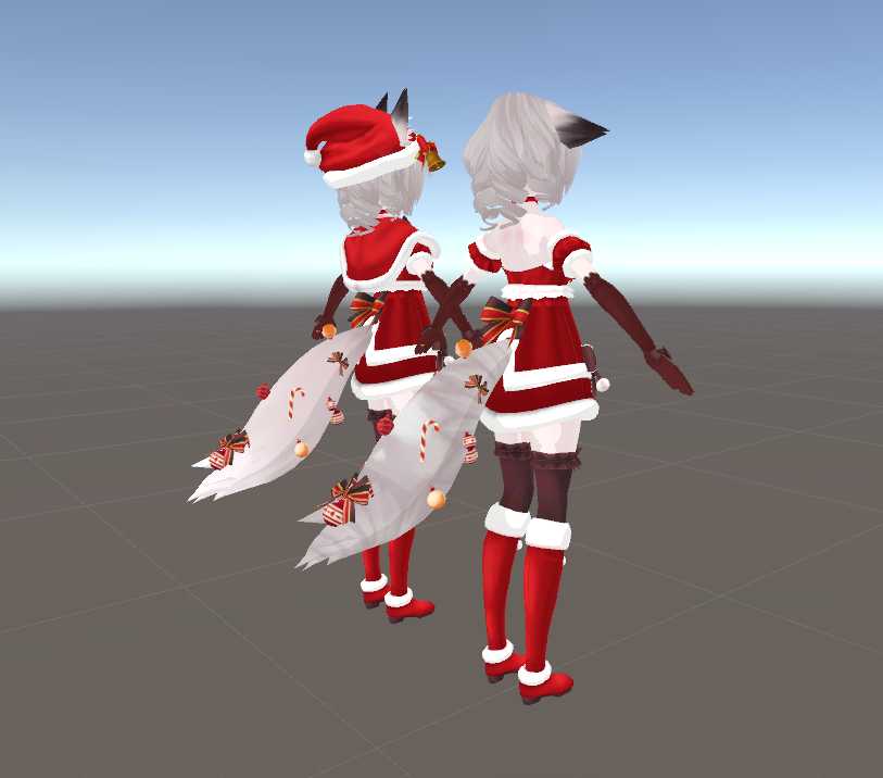 Christmas Ukons (Dynamic Bones, Gestures, Eye Tracking, TailWag) Screenshot