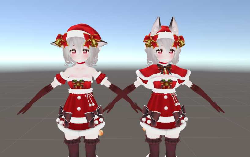 Christmas Ukons (Dynamic Bones, Gestures, Eye Tracking, TailWag) Screenshot