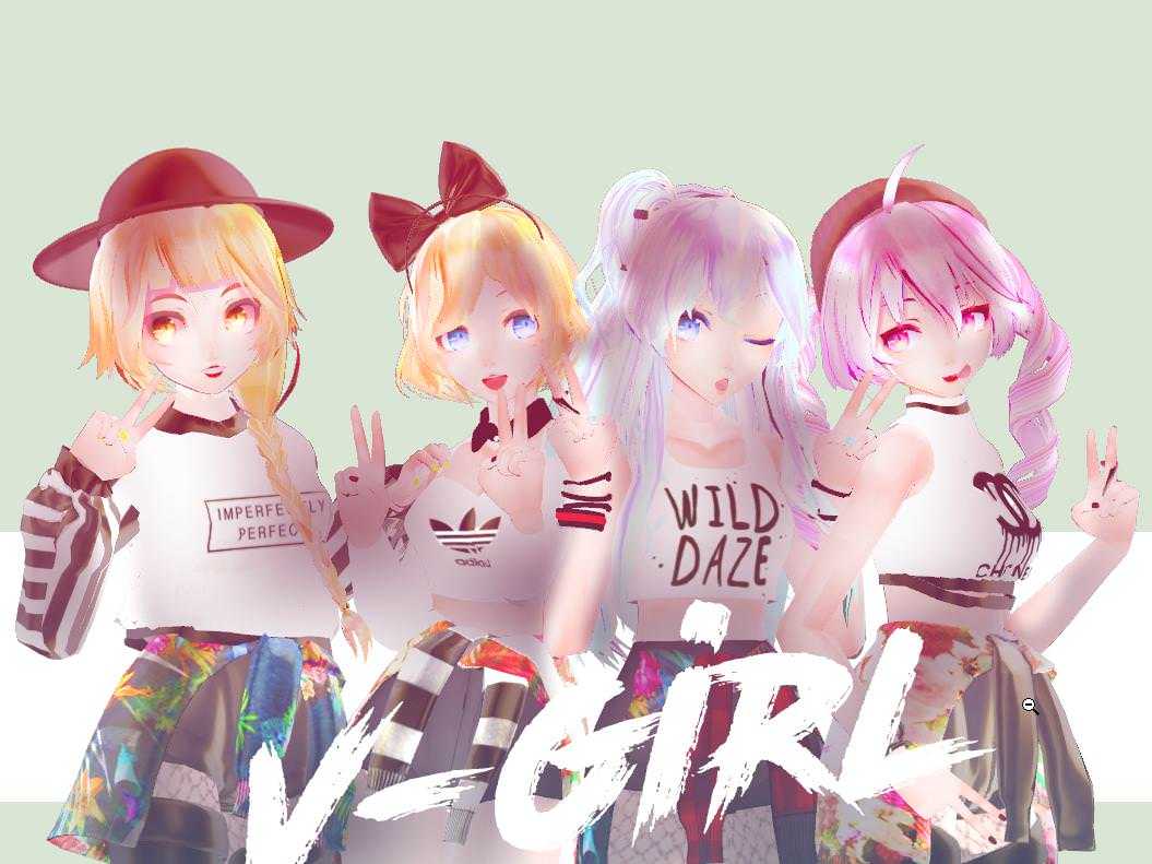 V-Girls (Dynamic Bones, Lip Sync, Eye-Tracking, Gestures) Screenshot