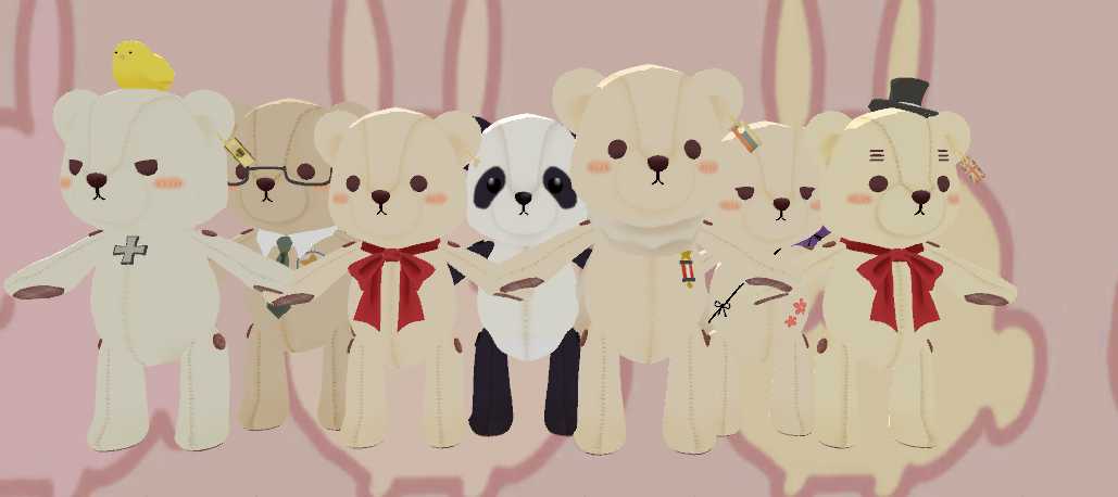7 Hetalia Bears (with facial expressions!) Screenshot