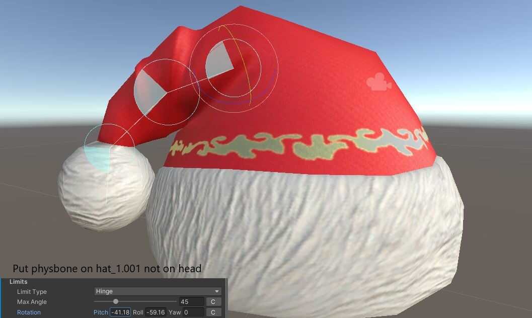 Christmas hat (with Phys Bones) Screenshot