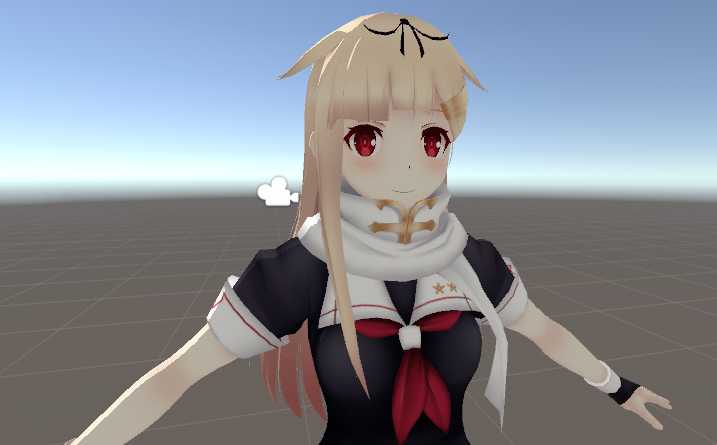 Yuudachi (4 Gestures, Dynamic Bones, Emotes) Screenshot