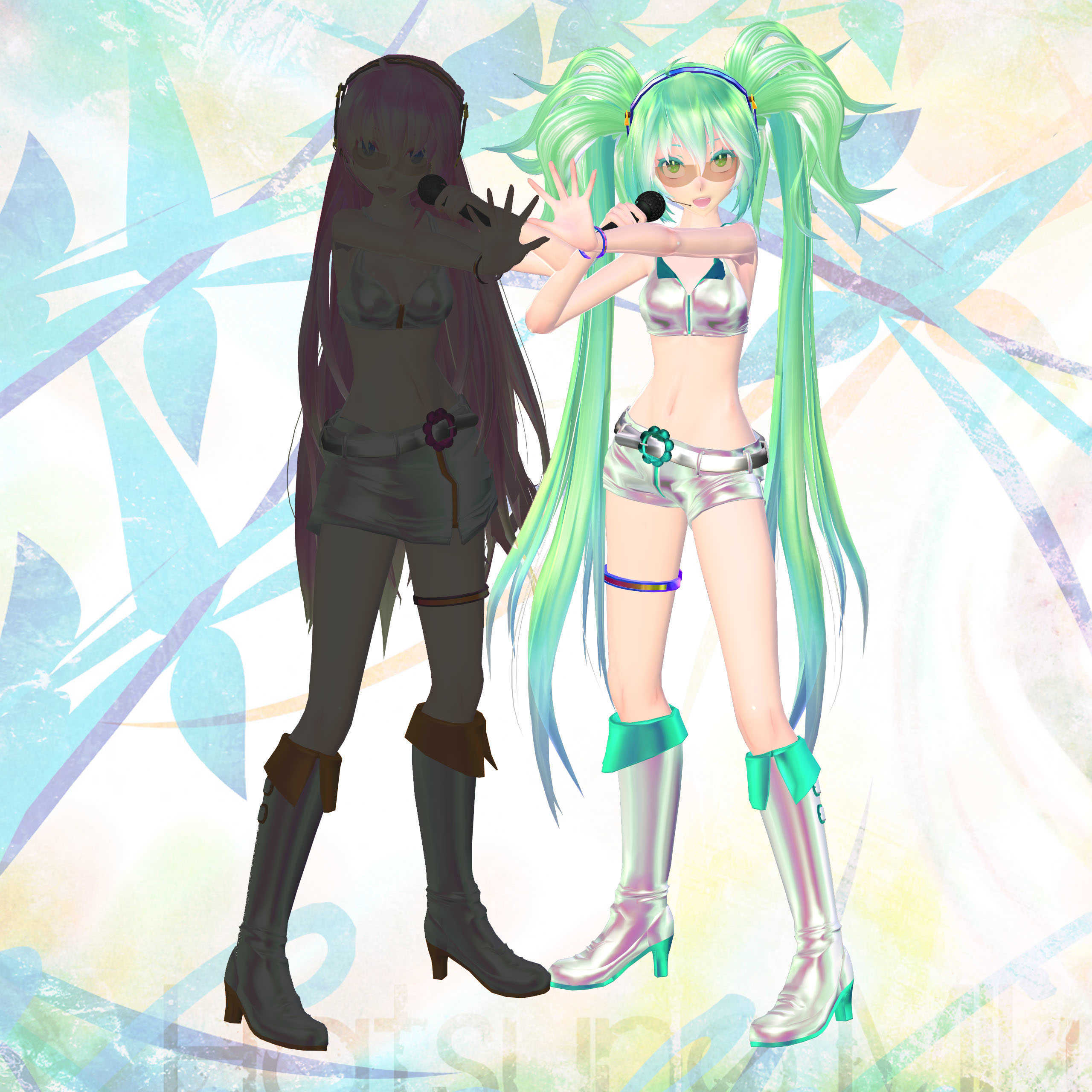 TDA Miku HS {Lip Sync, Eye Track, 5 Emotes & Modded SDK} Screenshot