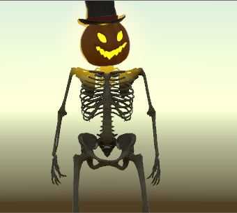 Skele Boi with pumpkin Screenshot