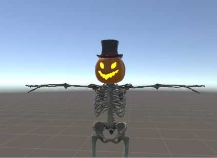 Skele Boi with pumpkin Screenshot