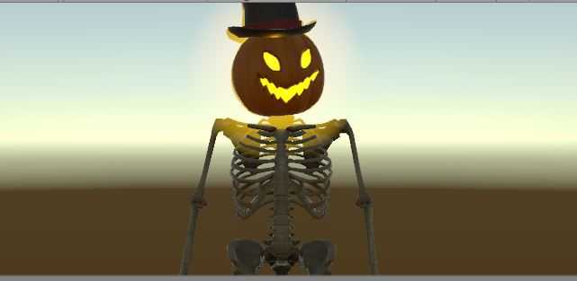 Skele Boi with pumpkin Screenshot