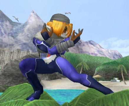 Sheik (Smash Bros Melee) Screenshot