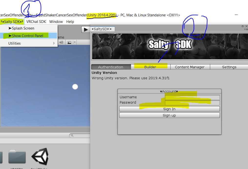 SquidBob cursed  (full animations & emotes-direct upload) Unity 2018.4.20f1 (LINKS IN DESCRIPTION) Screenshot