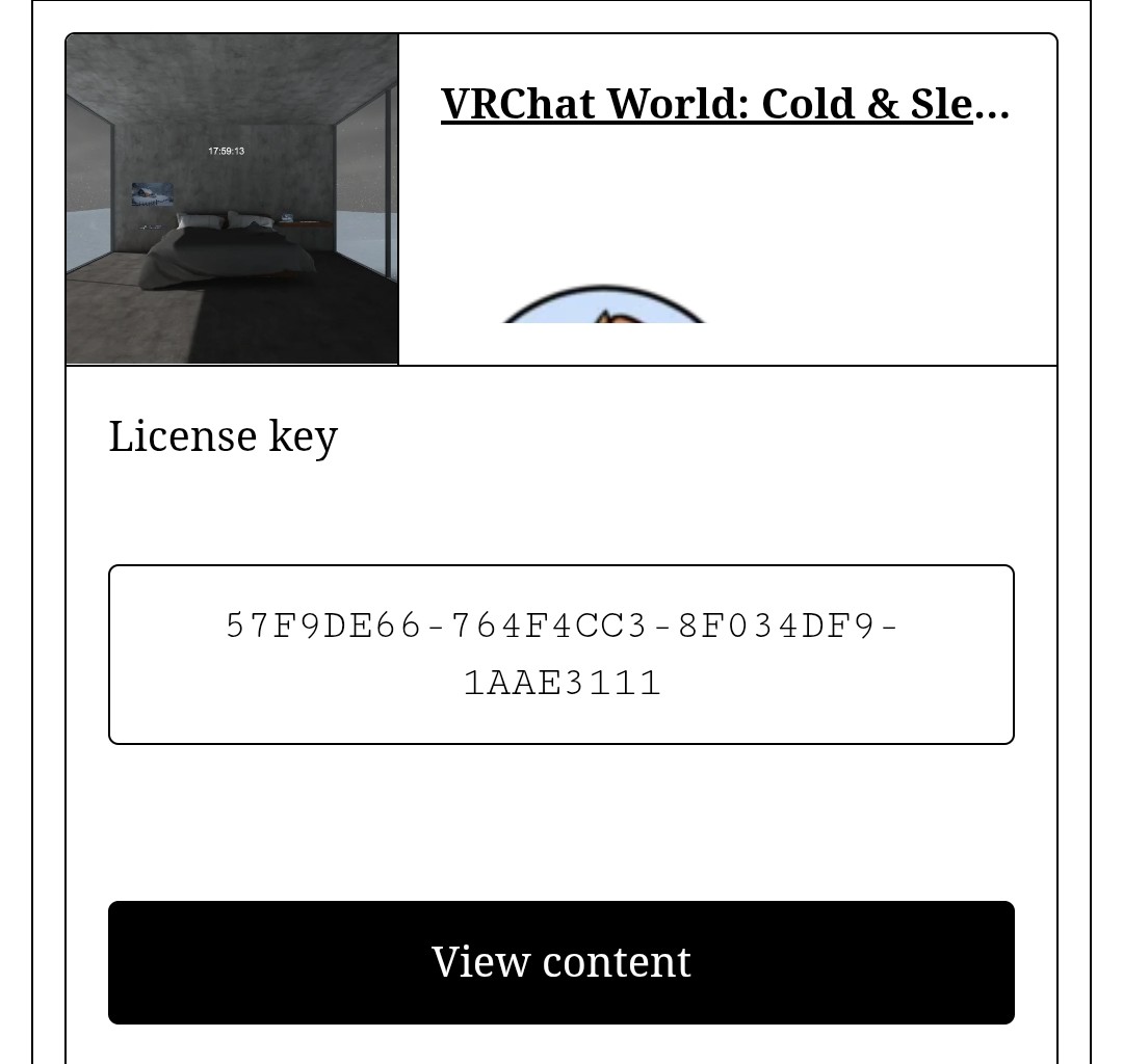 The Cold & Sleep VRchat World Files Screenshot
