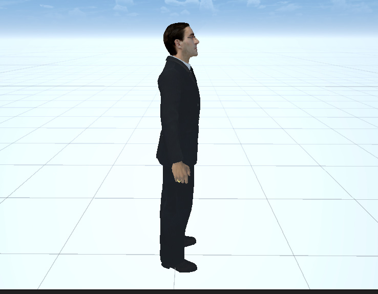 Simple Suit Man with US-Confederate Flag pin Screenshot