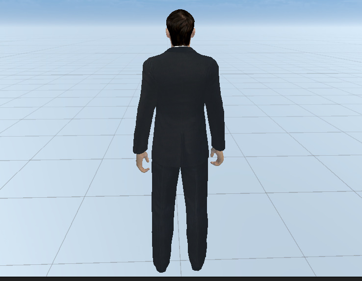 Simple Suit Man with US-Confederate Flag pin Screenshot