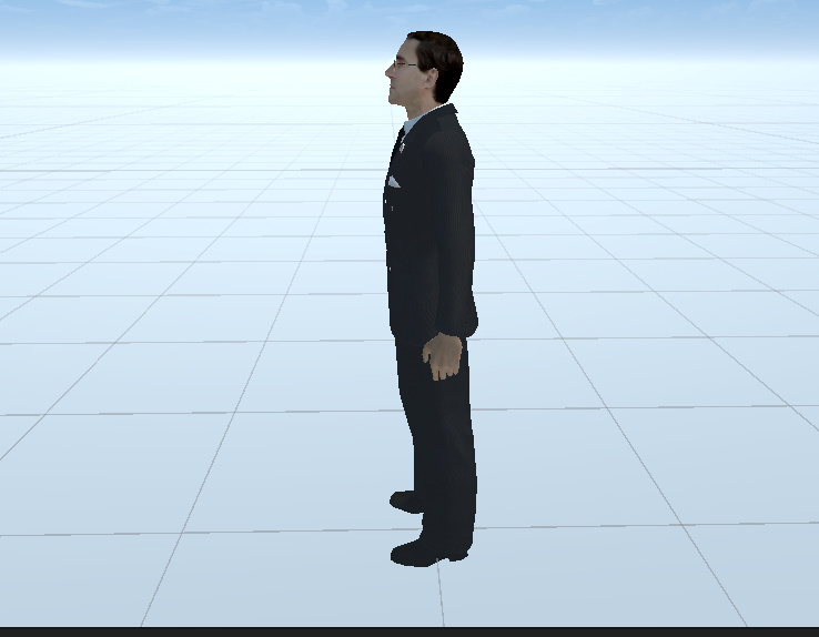 Simple Suit Man with US-Confederate Flag pin Screenshot