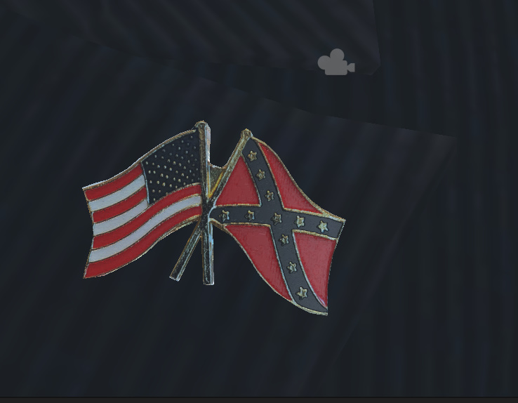 Simple Suit Man with US-Confederate Flag pin Screenshot