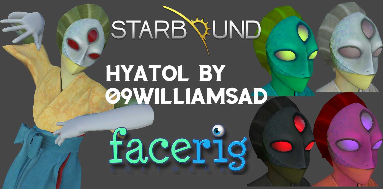 Hylotl Starbound - Facerig Screenshot