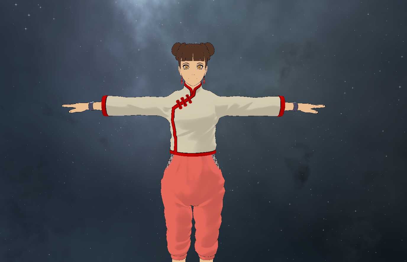 Naruto: Shinobi Striker - Tenten (Fullbody, Dynamic Bones, Visemes, 1 Texture) Screenshot